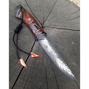 ПОЛУМ’Я ніж ручної роботи майстра студії Павла Гончаренка, замовити купити в Україні (Сталь - склад ХВГ, У10А) . Photo 2